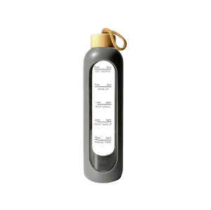 Glass Water Bottle with Protective Silicone Cover